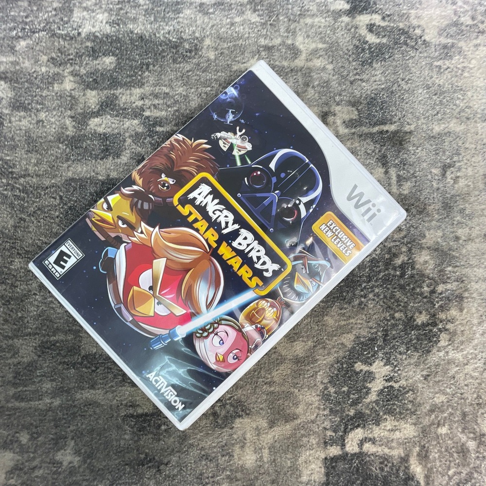 Angry Birds Star Wars Nintendo Wii Video Game Activision Complete Case Disc